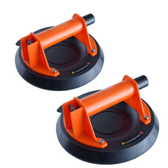 Glass Suction Cup, 203 mm 2 Pack 278 kg Capacity, Vacuum Suction Cup with ABS Handle and Carry Box, Heavy Duty Industrial Suction Cup Lifter Tool for Glass, Granite, Tile, Metal, Wood Lifting