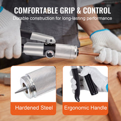 Hydraulic Tube Expander, 3/8" to 1-1/8" OD, HAVC Hydraulic Swaging Tool with 7 Pipe Expander Heads, Deburring Tool, Pipe Cutter for Copper Aluminum Brass Soft Steel Pipes