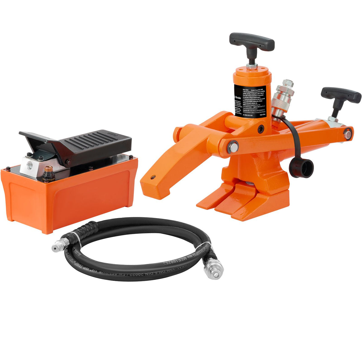 Hydraulic Bead Breaker, 1000 PSI Tire Bead Breaker with Metal Foot Pump, Heavy-duty Steel Bead Breaker Tool for Tractors, Trucks, Buses, Lawn Mowers, ATVs