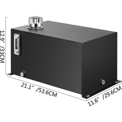 Hydraulic Fluid Reservoir Tank 10 Gallon Hydraulic Oil Reservoir Hydraulic Steel Tank Reservoir, Hydraulic Oil Tank Reservoir, Hydraulic Reservoir with a Temp Gauge