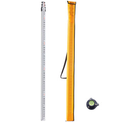 Measuring Rod 16-Feet/8ths 4 Sections Telescopic Grade Rod 1/8in w/ Bag