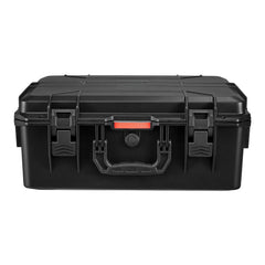 Hard Pistol Case, Heavy Duty Hard Gun Case with XPE Foam Lining, Waterproof Pistol Storage Box with Customizable Interior & Handle for Gun, Lenses, Camera, Gear, TSA Compliant, 556x455x225 mm