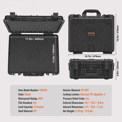 Hard Pistol Cases with Pre-cut Lining Lockable Pistol Case for 5 Pistol