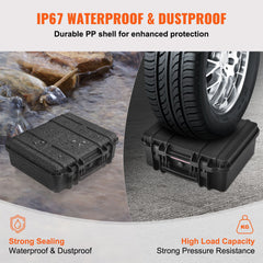 Hard Pistol Cases with Pre-cut Lining Lockable Pistol Case for 6 Pistol