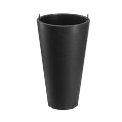 Tall Planter, Set of 2 Tall Round Tapered Planters, 59 cm Large Modern Gardening and Flower Plastic Pots, Decorative Tall Black Planter with Drainage Hole, for Porch, Patio, Indoor & Outdoor