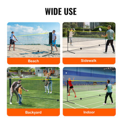 20ft Badminton Net Set Outdoor Portable Volleyball Pickleball Tennis Net