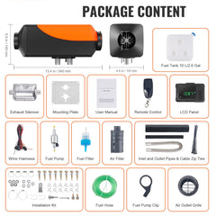 Bluetooth App Control Diesel Air Heater, 12V 2KW Diesel Heater with Automatic Altitude Adjustment, Remote Control and LCD, Diesel Parking Heater for RV Trailer Camper Van Boat And Indoors