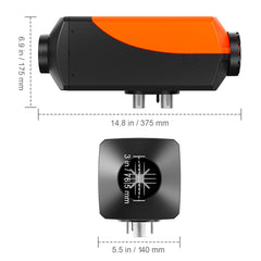 Bluetooth App Control Diesel Air Heater, 12V 5KW Diesel Heater with Automatic Altitude Adjustment, Remote Control and LCD, Diesel Parking Heater for RV Trailer Camper Van Boat And Indoors