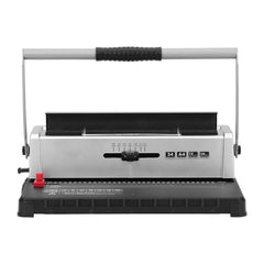 Coil Spiral Binding Machine, Manual Book Maker 34-Holes Binding 120 Sheets, Punch Binder with Adjustable 3/16" - 9/16" Coil Binding Spines and Side Margin, for Letter Size, A4, A5