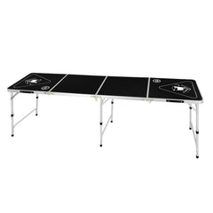 2.4 m Folding Beer Pong Tailgate Table Party Drinking Game Carrying Handle