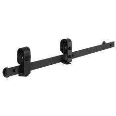 Bi-Folding Sliding Barn Door Hardware Track Kit 40" for Two 18" Doors