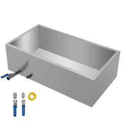 Maple Syrup Evaporator Pan 76x41x24 cm Stainless Steel Maple Syrup Boiling Pan with Valve for Boiling Maple Syrup