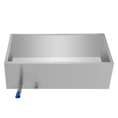 Maple Syrup Evaporator Pan 76x41x24 cm Stainless Steel Maple Syrup Boiling Pan with Valve for Boiling Maple Syrup