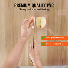Plastic Table Cover, 40 x 60 Inch 2.0 mm Thick Clear Table Protector, Rectangle PVC Desk Mat, Waterproof & Easy Cleaning Desk Pad Tablecloth, for Office Dresser Dining Room Table Night Stand