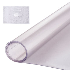 Plastic Table Cover, 42 x 60 Inch 1.5 mm Thick Frosted Table Protector, Rectangle PVC Desk Mat, Waterproof & Easy Cleaning Desk Pad Tablecloth, for Office Dresser Dining Room Table Night Stand