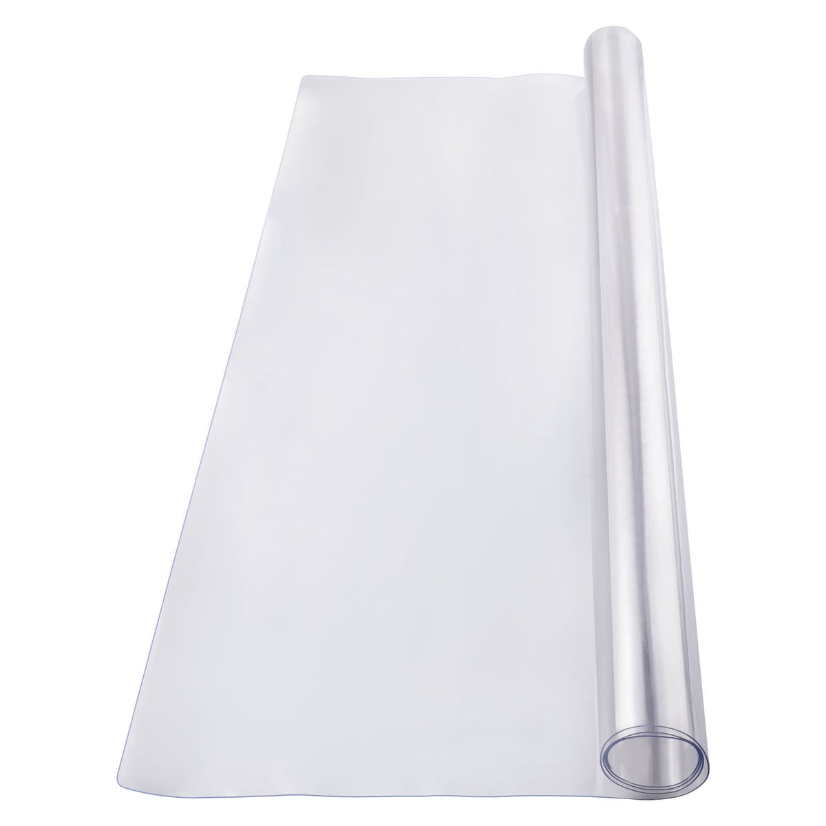 Plastic Table Cover, 48 x 48 Inch 1.5 mm Thick Clear Table Protector, Square PVC Desk Mat, Waterproof & Easy Cleaning Desk Pad Tablecloth, for Office Dresser Dining Room Table Night Stand