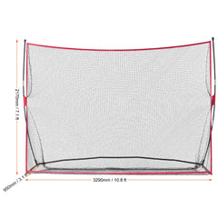 Golf Practice Hitting Net, Huge 10.8x7ft Golf Net, Personal Driving Range for Indoor Outdoor Use, Portable Home Golf Aid Net with Solid Fiberglass Frame and Carry Bag, Gift for Men, Golf Lover