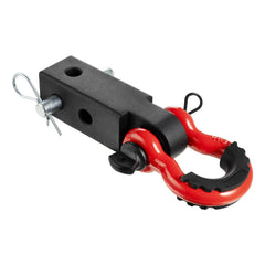 Shackle Hitch Receiver 50 mm, 29.9 Tons Breaking Strength, D Ring Shackle with Trailer Hitch Lock Pin, Heavy Duty Towing Accessories for Trucks, Jeeps, Off-Road Vehicle Recovery, Aluminum Alloy