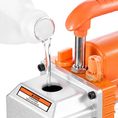 11.36 L Vacuum Chamber with Pump, 3.5 CFM 99 L/min, Single Stage Vacuum Pump, Stainless Steel Degassing Chamber Kit, Tempered Glass Lid, 1.5 m Hose, for Stabilizing Wood Degassing Silicone Resin