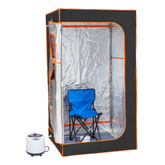 Portable Steam Sauna Tent Full Size 1000W Personal Sauna Blanket W/ Chair, 880 x 880 x 1600 mm