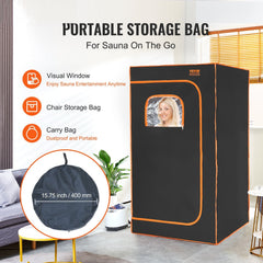 Portable Steam Sauna Tent Full Size 1000W Personal Sauna Blanket W/ Chair, 880 x 880 x 1600 mm