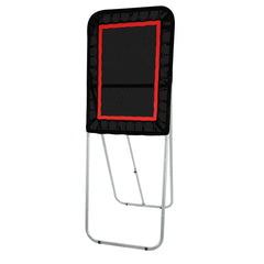 Folding Lacrosse Rebounder for Backyard, 3x4 Ft Volleyball Bounce Back Net, Pitchback Throwback Baseball Softball Return Training Screen, Adjustable Angle Shooting Practice Training Wall, Black