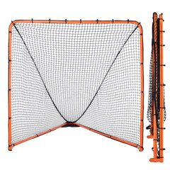 Lacrosse Goal, 1.8mx1.8m Lacrosse Net, Folding Portable Backyard Lacrosse Training Equipment, Steel Frame Training Net, Quick & Easy Setup Lacrosse Goal, Perfect for Youth Adult Training, Orange