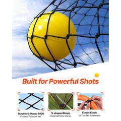 Lacrosse Goal, 1.8mx1.8m Lacrosse Net, Folding Portable Backyard Lacrosse Training Equipment, Steel Frame Training Net, Quick & Easy Setup Lacrosse Goal, Perfect for Youth Adult Training, Orange