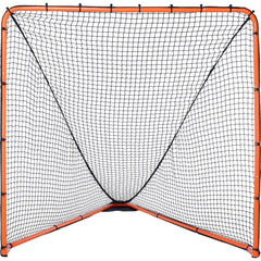 Lacrosse Goal, 1.8mx1.8m Lacrosse Net, Folding Portable Backyard Lacrosse Training Equipment, Steel Frame Training Net, Quick & Easy Setup Lacrosse Goal, Perfect for Youth Adult Training, Orange