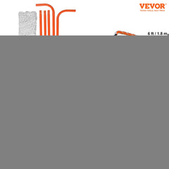 Lacrosse Goal, 6' x 6' Lacrosse Net, Steel Frame Backyard Lacrosse Training Equipment, Portable Lacrosse Goal with Carry Bag, Quick & Easy Setup, Perfect for Youth Adult Training, Orange