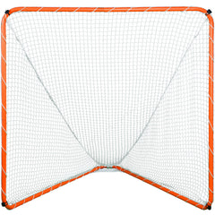 Lacrosse Goal, 6' x 6' Lacrosse Net, Steel Frame Backyard Lacrosse Training Equipment, Portable Lacrosse Goal with Carry Bag, Quick & Easy Setup, Perfect for Youth Adult Training, Orange