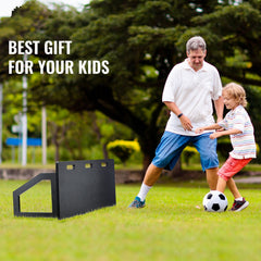 Soccer Rebounder Board, 115x45 cm Portable Soccer Wall with 2 Angles Rebound, Foldable HDPE Kickback Rebound Board, Soccer Training Equipment for Kids and Adults, Passing & Shooting Practice