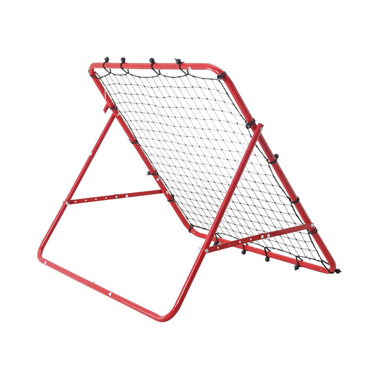 Soccer Rebounder Rebound Net, Kick-Back 100x100 cm, Portable Football Training Gifts, Fully Adjustable Angles Goal Net, Aids & Equipment for Kids Teens & All Ages, Easy Set Up & Perfect Storage