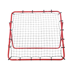 Soccer Rebounder Rebound Net, Kick-Back 100x100 cm, Portable Football Training Gifts, Fully Adjustable Angles Goal Net, Aids & Equipment for Kids Teens & All Ages, Easy Set Up & Perfect Storage
