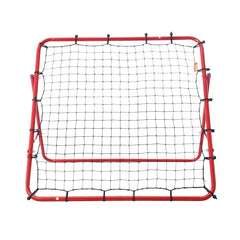 Soccer Rebounder Rebound Net, Kick-Back 100x100 cm, Portable Football Training Gifts, Fully Adjustable Angles Goal Net, Aids & Equipment for Kids Teens & All Ages, Easy Set Up & Perfect Storage