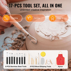 Pottery Wheel, 11 inch Pottery Forming Machine, 450W Electric Wheel for Pottery with Foot Pedal and LCD Touch Screen, Direct Drive Ceramic Wheel with Shaping Tools for DIY Art Craft, Blue