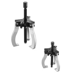 Gear Puller Set, 3" and 7" Puller Kit, 3 Jaw Gear Bearing Flywheel Pulley Removal Tool, 2 or 3 Reversible Jaws Wheel Puller, Vertically and Horizontally, External and Internal, 2-Piece
