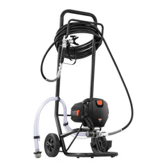Stand Airless Paint Sprayer, 750W 3000PSI High Efficiency Electric Airless Sprayer With Cart, Fine And Even Painting Effect, Paint Sprayers for Home Interior and Exterior Furniture and Fences