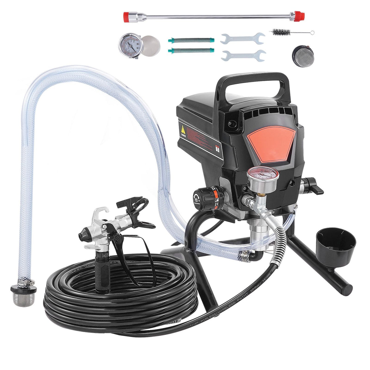 Stand Airless Paint Sprayer, 950W 3000PSI High Efficiency Electric Airless Sprayer, Fine And Even Painting Effect, Handheld Paint Sprayers for Home Interior and Exterior Furniture and Fences