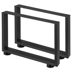 Black Metal Table Legs Set of 2 Steel Table Legs 800x720 MM Dining Table Legs Office Table Legs Computer Desk Legs Steel Bench Legs Country Style Table Legs DIY Furniture Legs