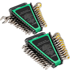 Combination Wrench Set 24 PCS SAE 1/4" - 7/8" Metric 8-19mm Organizer Rack