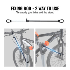 Bike Repair Stand, 80 lbs Heavy-duty Steel Bicycle Repair Stand, Adjustable Height Bike Maintenance Workstand with Magnetic Tool Tray Telescopic Arm, Foldable Bike Work Stand for Home, Shops