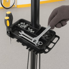 Bike Repair Stand, 80 lbs Heavy-duty Steel Bicycle Repair Stand, Adjustable Height Bike Maintenance Workstand with Magnetic Tool Tray Telescopic Arm, Foldable Bike Work Stand for Home, Shops