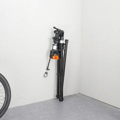 Bike Repair Stand, 66 lbs Heavy-duty Aluminum Bicycle Repair Stand, Adjustable Height Bike Maintenance Workstand with Magnetic Tool Tray Telescopic Arm, Foldable Bike Work Stand for Home, Shops