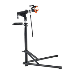 Bike Repair Stand, 66 lbs Heavy-duty Aluminum Bicycle Repair Stand, Adjustable Height Bike Maintenance Workstand with Magnetic Tool Tray Telescopic Arm, Foldable Bike Work Stand for Home, Shops