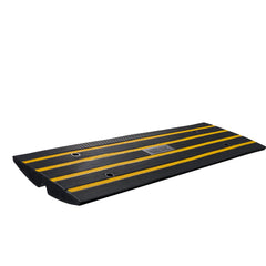 Curb Ramp, 6.5 cm Rise Rubber Driveway Ramps, Heavy Duty 15 tons Weight Capacity Threshold Ramp, Curbside Bridge Ramps for Loading Dock Garage Sidewalk, Expandable Full Ramp Set