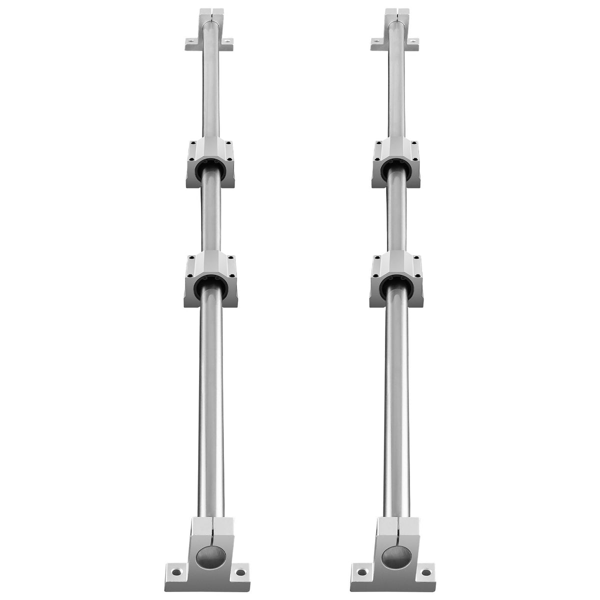 Linear Guide Rail Set, SFC20 1200mm, 2 PCS 47.2 in/1200 mm SFC20 Guide Rails 4 PCS SC20 Slide Blocks 4 PCS Rail Supports, Linear Rails and Bearings Kit for Automated Machines CNC DIY Project