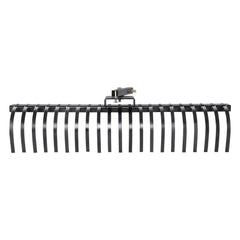 Tow Behind Landscape Rake, 1.5m Tow Dethatcher with 21 Steel Coil Tines, Lawn Dethatcher Rake Attaches to 1.2m or 15m Toolbars and 3-point Suspension Systems, for Leaves, Pine Needles, and Grass