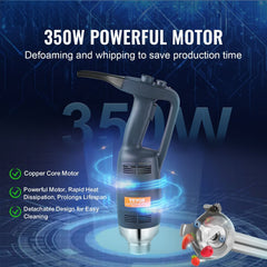 Commercial Immersion Blender 350W Heavy Duty Hand Mixer for Soup Sauces