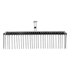 Tow Behind Landscape Rake, 1.8m Tow Dethatcher with 32 Steel Tines, Lawn Dethatcher Rake Attaches to Category 1, 3 Point Hitch for Tractor, for Leaves, Pine Needles, Straw, and Grass